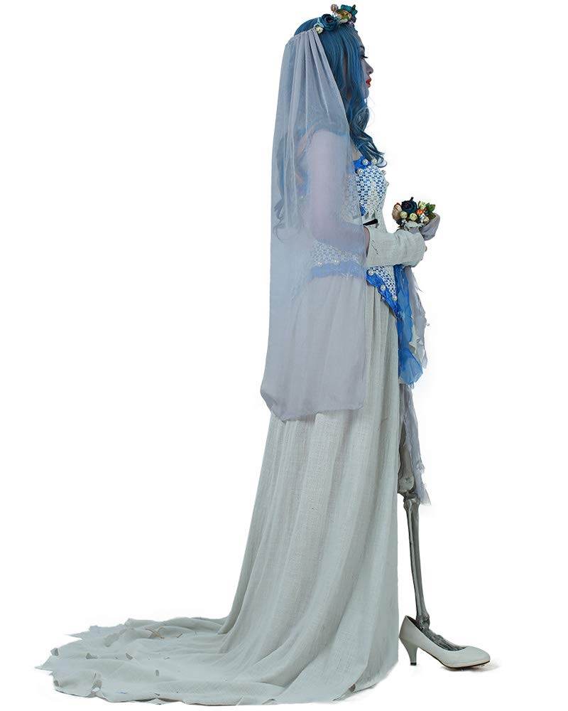 Cosplay.fm Women's Emily Ghost Bride Halloween Cosplay Costume Fancy Dress (Large) - Image 2